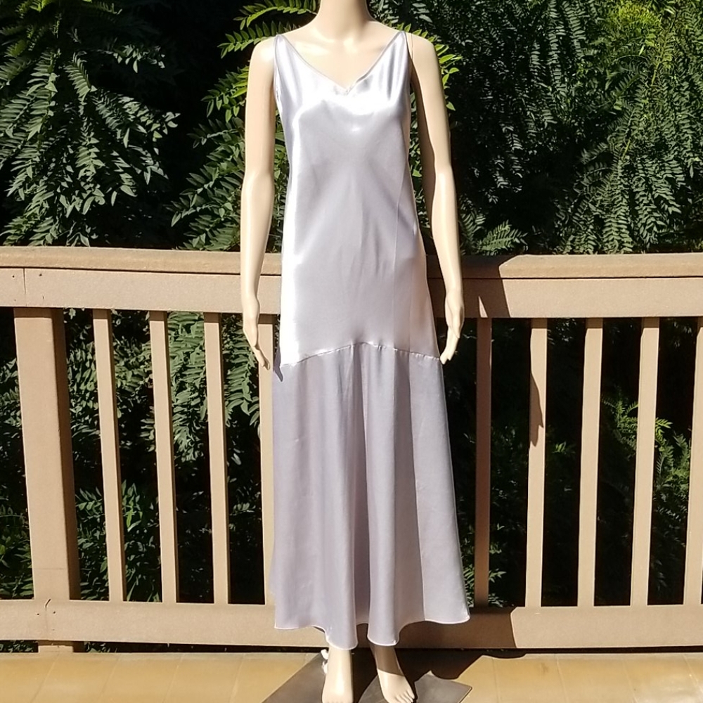 Victoria's Secret Silver Satin Nightgown